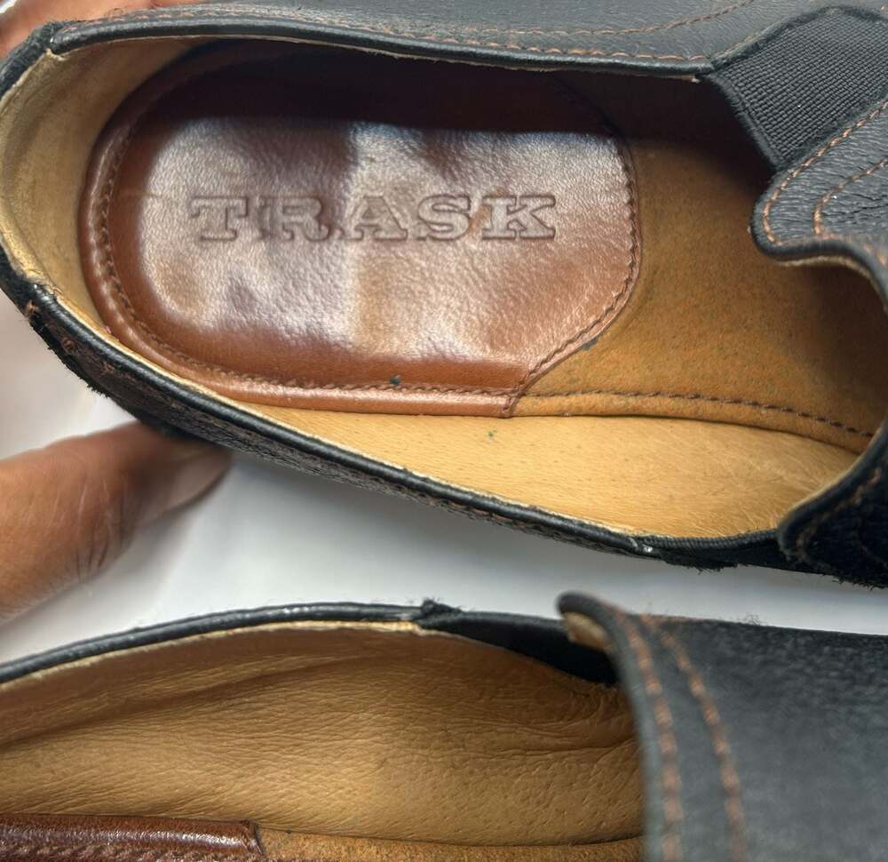 Trask Men's Black Leather Slip-On Loafer Shoes Model 30-01075 Size 9M - Picture 5 of 6